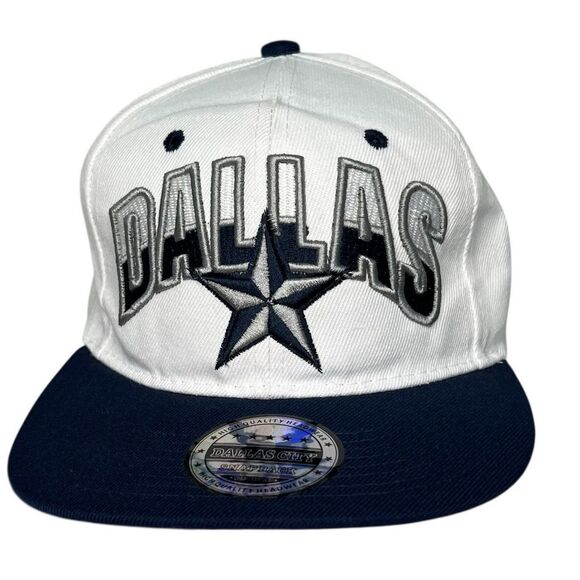 Dallas City Dallas Cowboys World Best Cap Snap Back White/Blue - Picture 1 of 10